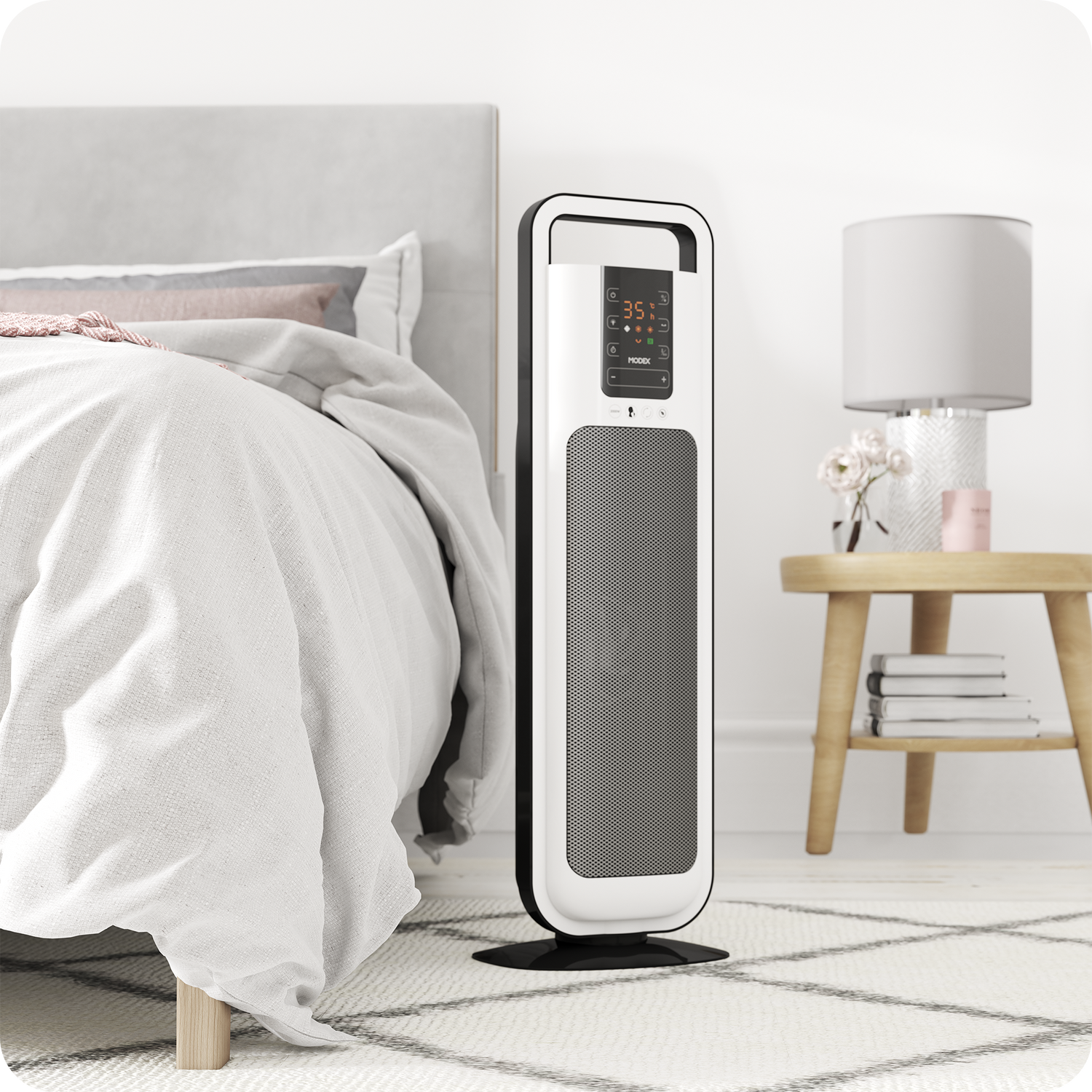 PTC6400 WHITE CERAMIC HEATER 